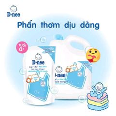 Nước Giặt Xả Dnee Thái Lan 2 Trong 1 Cho Bé - 600ml Hương Hoa Lavender, Nha Đam, Ban Mai, Dịu Nhẹ, An Toàn Cho Da Nhạy Cảm