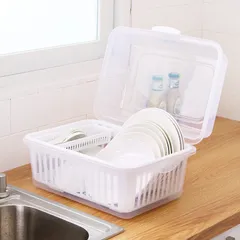 Rổ Úp Chén Bát, Đồ Dùng Ăn Dặm Cho Bé Có Nắp Đậy Vệ Sinh, Chống Bụi, Côn Trùng, Úp Chén Bát, Bình Sữa, Đồ Dùng Gia Đình