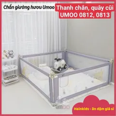 [HCM] Thanh Chắn Giường Hươu Umoo UM-0812 UM-0813 Bản Nâng Cấp Mới Nhất 2023, Chặn Giường Chống Ngã An Toàn Cho Bé