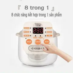 (Tặng thố thủy tinh) Nồi nấu cháo chậm Lotor 1 lít