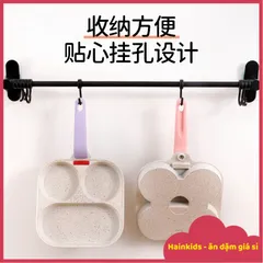 Chảo 3 Ngăn OKBY, Chảo Đá Chống Dính Đáy Từ, Tay Cầm Silicon Chống Phỏng, Dùng Chiên Xào, Chế Biến Đồ Ăn Dặm