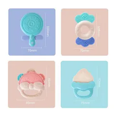 [HAINKIDS SG] Bộ đồ chơi ngậm nướu / gặm nứu / lục lạc UMOO 8 món/ 5 món chính hãng cho bé