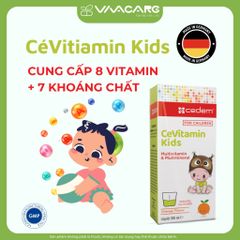 Siro CeVitamin Kids 100ml - Bổ sung Vitamin & Khoáng chất Giúp Trẻ Tăng Sức Đề Kháng, Hương Cam Nhập Khẩu Từ Đức
