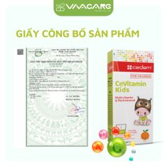 Siro CeVitamin Kids 100ml - Bổ sung Vitamin & Khoáng chất Giúp Trẻ Tăng Sức Đề Kháng, Hương Cam Nhập Khẩu Từ Đức