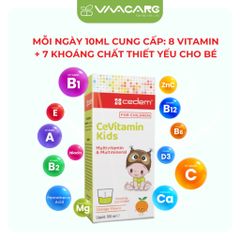 Siro CeVitamin Kids 100ml - Bổ sung Vitamin & Khoáng chất Giúp Trẻ Tăng Sức Đề Kháng, Hương Cam Nhập Khẩu Từ Đức