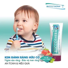 Kem Đánh Răng Hữu Cơ Buccotherm Pháp, Không Cay, Không The Cho Bé Từ 3 Tuổi