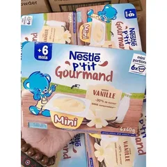 Váng Sữa Nestle Pháp Cho Bé 6M Vỉ 6 Hộp 60 Gr Cho Bé Ăn Dặm - Date 2023