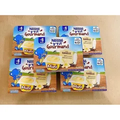 Váng Sữa Nestle Pháp Cho Bé 6M Vỉ 6 Hộp 60 Gr Cho Bé Ăn Dặm - Date 2023