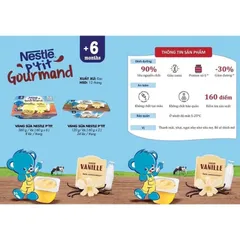 Váng Sữa Nestle Pháp Cho Bé 6M Vỉ 6 Hộp 60 Gr Cho Bé Ăn Dặm - Date 2023