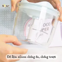 [BẢO HÀNH 18 THÁNG] Máy Xay Bear 0,6L Hình Nơ Tích Hợp 2 Chức Năng Xay Cho Bé Ăn Dặm Model GR-B06V1, Dung Tích Bear 0.6L