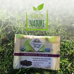 Nho khô hữu cơ Sultana Sunny fruit 250g-Có tách lẻ-Date 2023