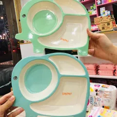 Khay Ăn Dặm Cho Bé, Khay Chia Ngăn, Hình Dáng Sáng Tạo Cho Trẻ Em - Giúp Chia Khẩu Phần, Bày Trí Món Ăn Đẹp Mắt