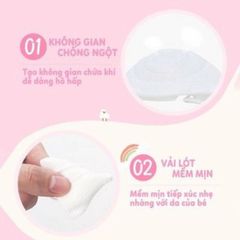 Khẩu Trang Gấu Kichi - Khẩu Trang Gấu Cho Bé Từ 0-3 Tuổi, Không Gây Ngợp, 3 Cái/Túi