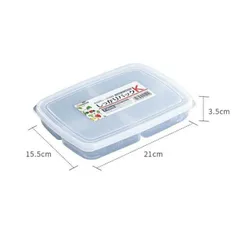 Hộp chia ngăn Nayaka 710ml nắp dẻo - Hàng Nhật