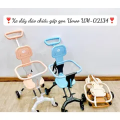 Xe Đẩy 2 Chiều, Gấp Gọn Umoo Um-02134, Có Mái Che, Đệm Lót Cho Bé Đi Dạo, Dã Ngoại, Mang Lên Máy Bay Du Lịch