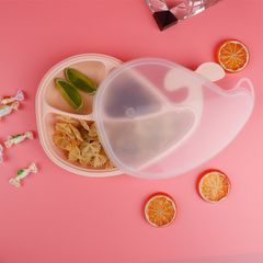 Khay ăn Dặm Có Nắp Ole Ola, Khay ăn Dặm Chia Ngăn Hình Cá Voi, Có Nắp đậy Vệ Sinh
