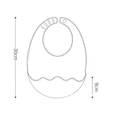 Yếm Silicon Có Máng Cách Điệu Hình Trứng, Co Giãn Tốt, Gọn Nhẹ Giá Rẻ Dùng Cho Bé Ăn Dặm