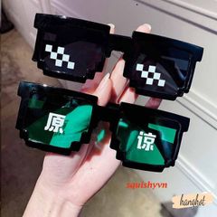 Kính Mát 8 Bit Minecraft - Kính Râm Thug Life Chất Lượng Cao Dành Cho Trẻ Em & Người Lớn - Quà Tặng Độc Đáo và Vui Nhộn