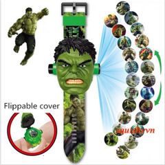 Đồng Hồ Kỹ Thuật Số Trẻ Em Siêu Anh Hùng Marvel - Thiết Kế Lật Và Chiếu Ánh Sáng, Đồng Hồ Thể Thao Đ độc đáo cho Fan