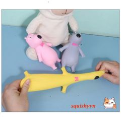 Gấu Chậm Nở Siêu Dễ Thương Squishy - Đồ Chơi Trẻ Em Tăng Kích Thước 10cm, An Toàn và Không Độc Hại, Giải Stress Thú Vị