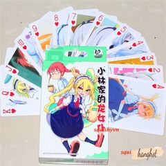 Bộ 54 Thẻ Bài Poker Miss Kobayashi's Dragon Maid - Thẻ Chơi Anime Nhật Bản Độc Đáo, Quà Tặng Fan Anime