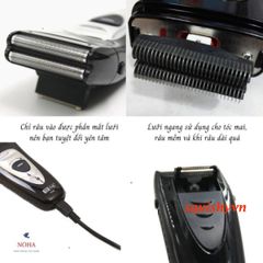 Máy Cạo Râu AOKAI RSCW-1949 - 2 Lưỡi Kép Cao Cấp Hàn Quốc - Tiện Lợi, Thời Trang, Pin Sạc Dùng Liên Tục 8h