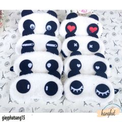 Mặt Nạ Ngủ Gấu Trúc Dễ Thương - Mặt Nạ Bịt Mắt Thư Giãn Cho Giấc Ngủ Ngon, Du Lịch Tận Hưởng Ẩn Danh