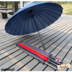 Ô Dù Khổng Lồ 24 Nan Hàn Quốc - Tán Rộng 130cm, Chống Lật Hoàn Hảo, Gấp Gọn, Chống Nắng UV 50+ Cho 3 Người