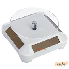 Bàn Xoay 360 Độ Năng Lượng Mặt Trời - Đế Trưng Bày Đồ Trang Sức Tiết Kiệm Năng Lượng, Tốc Độ 3 Vòng/Phút, Chất Liệu ABS Bền Bỉ