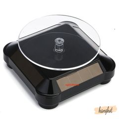 Bàn Xoay 360 Độ Năng Lượng Mặt Trời - Đế Trưng Bày Đồ Trang Sức Tiết Kiệm Năng Lượng, Tốc Độ 3 Vòng/Phút, Chất Liệu ABS Bền Bỉ