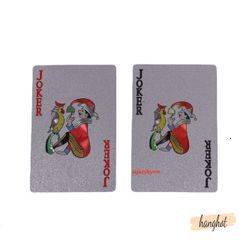 Bộ Bài Poker Mạ Nhũ Bạc Cao Cấp - 54 Lá Nhựa Dẻo Chống Nước, Chống Gãy - Quà Tặng Sang Trọng cho Người Yêu Thích Chơi Bài