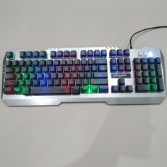 Combo Bàn Phím Chuột Gaming EWEADN K005 - Bàn Phím Giả Cơ LED RGB 7 Màu Chống Nước, Đối Tác Hoàn Hảo Cho Game Thủ