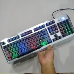 Combo Bàn Phím Chuột Gaming EWEADN K005 - Bàn Phím Giả Cơ LED RGB 7 Màu Chống Nước, Đối Tác Hoàn Hảo Cho Game Thủ