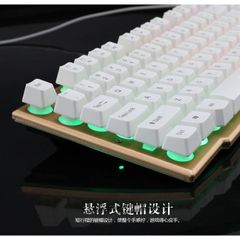 Combo Bàn Phím Chuột Gaming EWEADN K006 (Trắng) Giả Cơ LED 7 Màu RGB - Chống Nước Cho PC và Laptop, Phụ Kiện Chơi Game Chất Lượng Cao