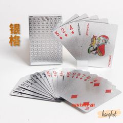 Bộ Bài Tây Cao Cấp 52 Lá Nhựa Mạ Bạc Chống Thấm - May Mắn Tài Lộc, Bền Bỉ và Không Gãy