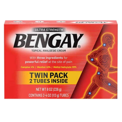 Kem Xoa Bóp Giảm Đau BENGAY Ultra Strength 226g (2 Tuýp 113g) - Giảm Nhức Xương Khớp Nhanh Chóng, Hỗ Trợ Người Cao Tuổi, Văn Phòng