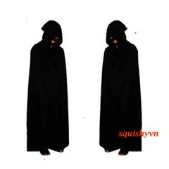 Bộ Trang Phục Thần Chết Kinh Dị Halloween - Bộ 3 Miếng với Áo Choàng, Găng Tay & Mũ Trùm Đầu Cho Tiệc Hóa Trang, Cosplay, Trick or Treat