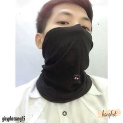 Khăn Ống Du Lịch Đen Trơn Chống Nắng - Chất Liệu Cao Cấp, Thời Trang, Tiện Lợi Cho Nam Nữ - Thích Hợp Đi Phượt, Chạy Bộ, Cắm Trại