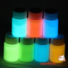 Sơn Dạ Quang 20ML Phát Sáng Rực Rỡ - 8 Màu Sắc Không Độc Hại, Chất Lượng Cao Dành Cho Trang Điểm và Nghệ Thuật Halloween