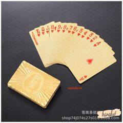 Bộ Bài Tây Mạ Vàng 24K Sang Trọng - 52 Lá Bài Chất Lượng Cao, Quà Tặng Độc Đáo Cho Tín Đồ Đam Mê
