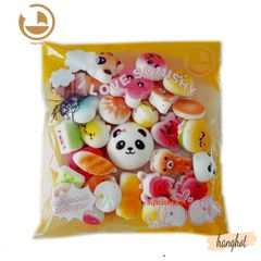 Bộ 30 Móc Khóa Dẻo Squishy Hình Đáng Yêu - Đồ Chơi Giải Tỏa Căng Thẳng, Gói Quà Mát Mẻ, Kích Thước 4-7cm