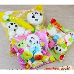 Bộ 30 Móc Khóa Dẻo Squishy Hình Đáng Yêu - Đồ Chơi Giải Tỏa Căng Thẳng, Gói Quà Mát Mẻ, Kích Thước 4-7cm