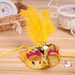 Mặt Nạ Hóa Trang Công Chúa Nửa Mặt Lông Vũ Rực Rỡ - Phụ Kiện Thời Trang Cho Mardi Gras, Halloween, Tiệc Tùng