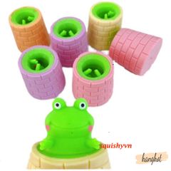 Bánh bao Squishy Mochi hình ếch ngộ nghĩnh - Đồ chơi giảm stress mềm mại an toàn cho trẻ em từ 5 tuổi trở lên