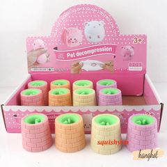 Bánh bao Squishy Mochi hình ếch ngộ nghĩnh - Đồ chơi giảm stress mềm mại an toàn cho trẻ em từ 5 tuổi trở lên