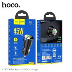 Tẩu Sạc Ô Tô Hoco NZ6 - Sạc Nhanh Đa Cổng Tiện Lợi Cho Điện Thoại Và Thiết Bị Điện Tử - Thiết Kế Nhỏ Gọn Và Bền Bỉ