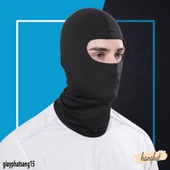 Khăn Che Mặt Ninja Đen - Khẩu Trang Y Tế Đặc Biệt Cho Nam Nữ, Chống Bụi, Chống Nắng, Thoáng Mát 100% Cotton