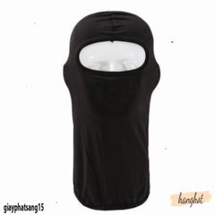 Khăn Che Mặt Ninja Đen - Khẩu Trang Y Tế Đặc Biệt Cho Nam Nữ, Chống Bụi, Chống Nắng, Thoáng Mát 100% Cotton