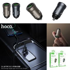 Tẩu Sạc Ô Tô Hoco Z62 Energy QC3.0 - Sạc Nhanh 18W Cho Điện Thoại và Thiết Bị Thông Minh - Thiết Kế Sang Trọng và Gọn Nhẹ