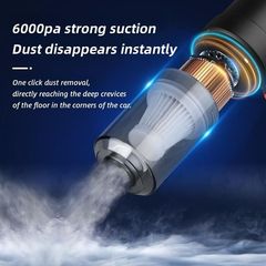 Máy Hút Bụi Cầm Tay Mini Không Dây USB - Công Suất 60W, Dễ Dàng Sạc Lại, Tiện Lợi Để Làm Sạch Nhà Cửa và Xe Hơi